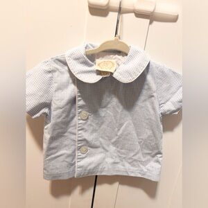 TBBC Blue Checkered Kids Shirt 12/18 months
